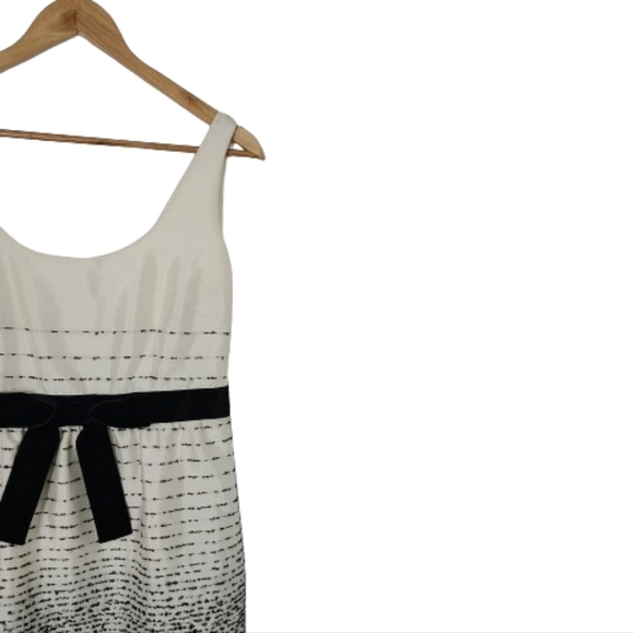 KATE SPADE Trish Be Dazzled Cream Black Dotted Ombre Midi Dress Women's Size 4 - Picture 6 of 14